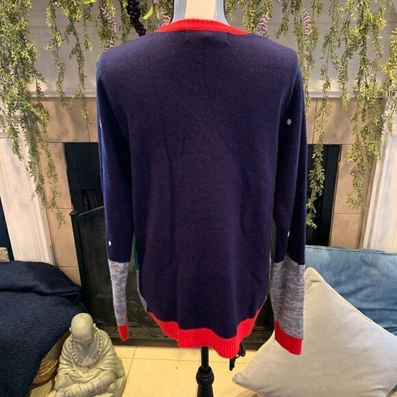 Jolly Sweater Men's Unisex Ugly Christmas Sweater Hunter orange Santa M … - Picture 8 of 12